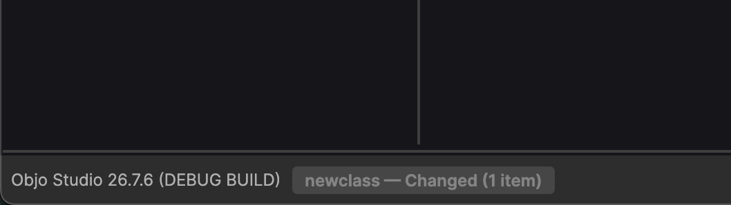 Git status button