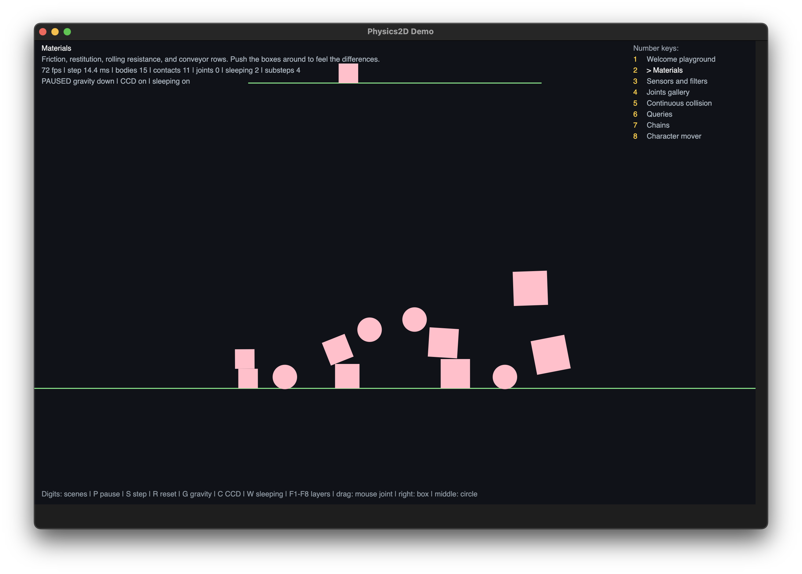 Physics2D Demo App