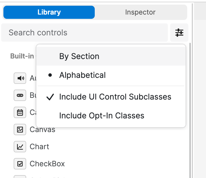 UI contral library options